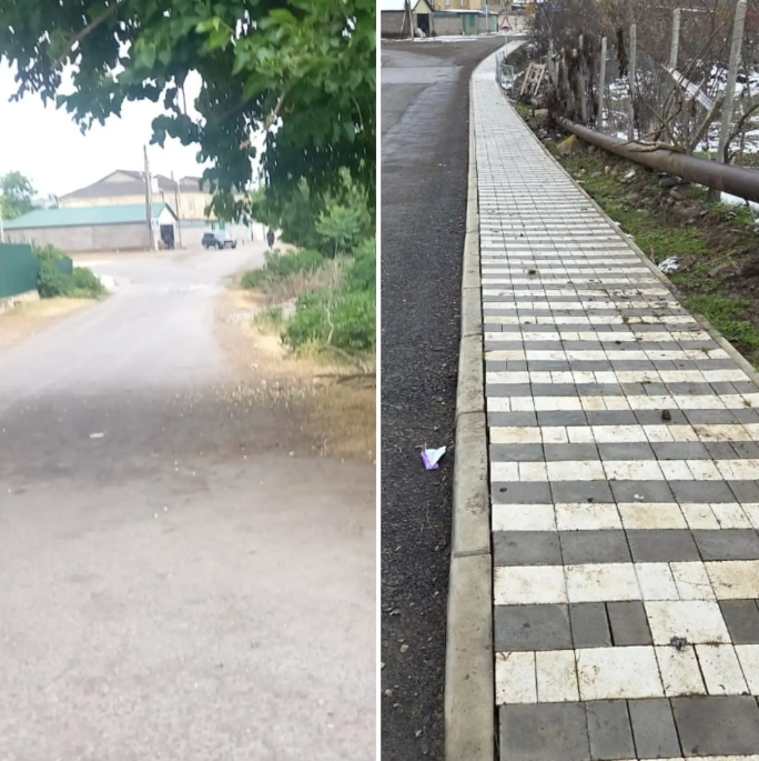 В Магарамкентском районе благодаря проекту «Местные инициативы» преобразилась улица