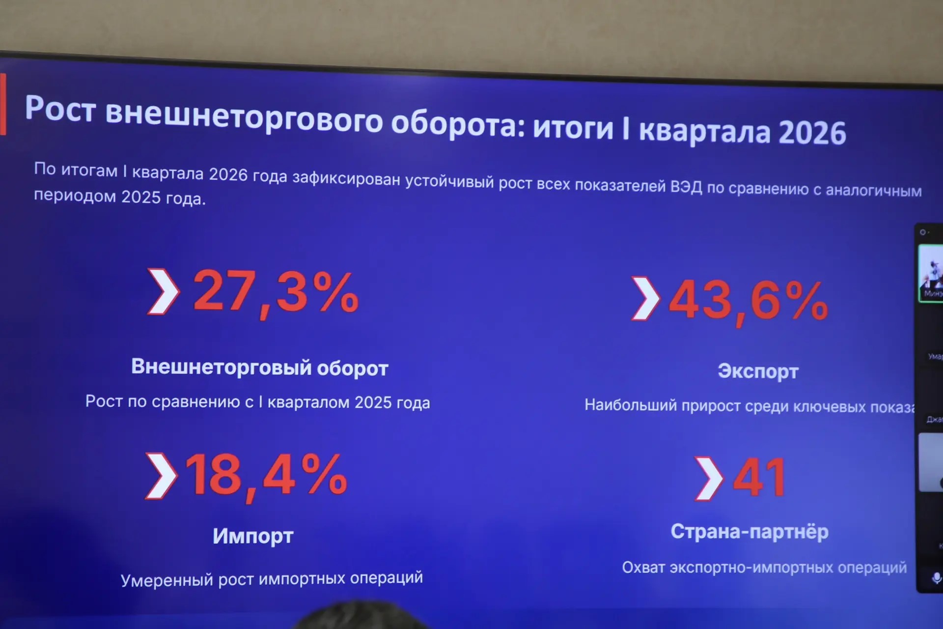 В Минэкономразвития РД прошло заседание Экспортного совета при Главе Республики Дагестан